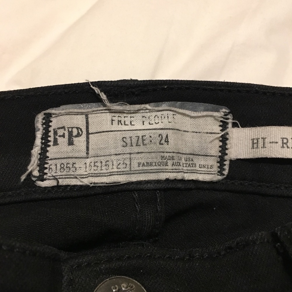 FP high-rise roller crop skinny jeans